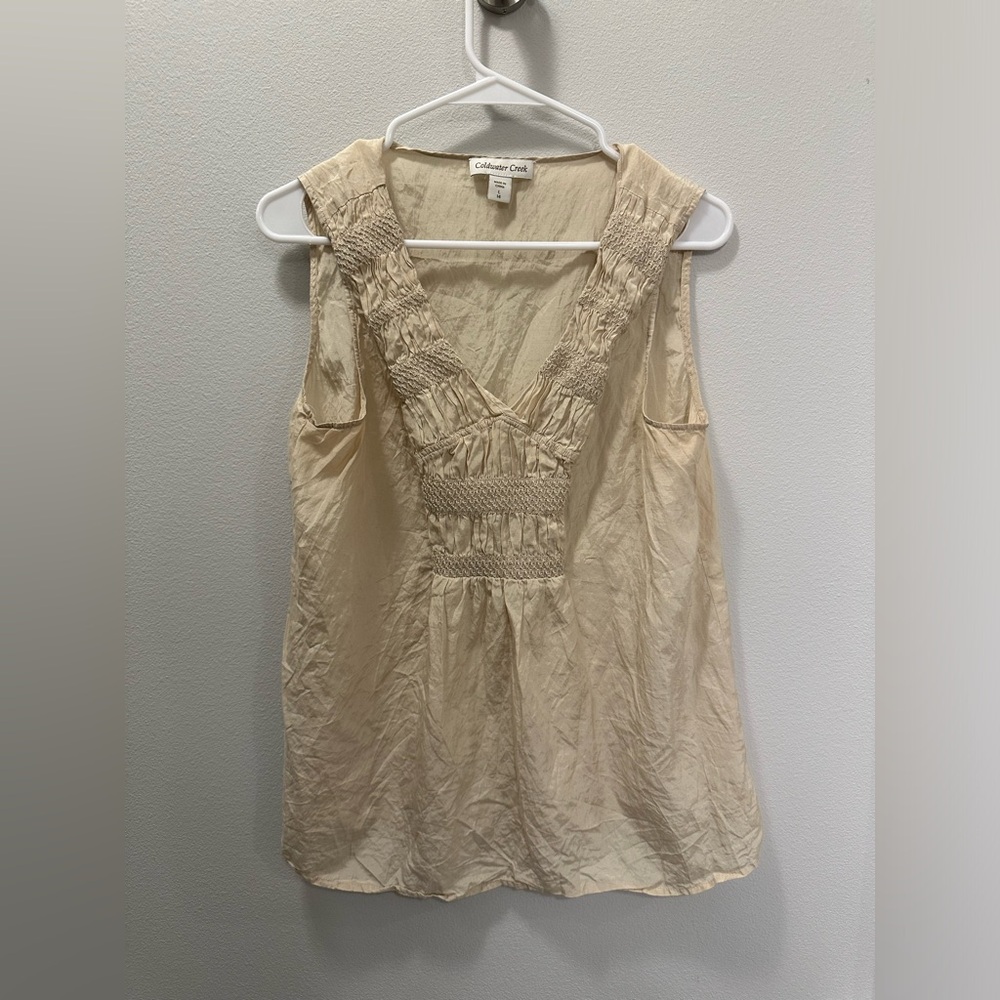 Coldwater Creek Sleeveless Blouse Large